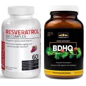 Pachet 2 Antioxidanti BDHQ + Resveratrol Complex