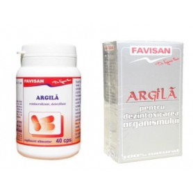 Argila, 40 capsule Favisan + Argila Pulbere, 100g