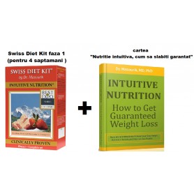 Swiss Diet Kit Faza1 (gust de capsuni), 120 tablete + cartea Nutritia Intuitiva "Cum sa slabesti garantat"