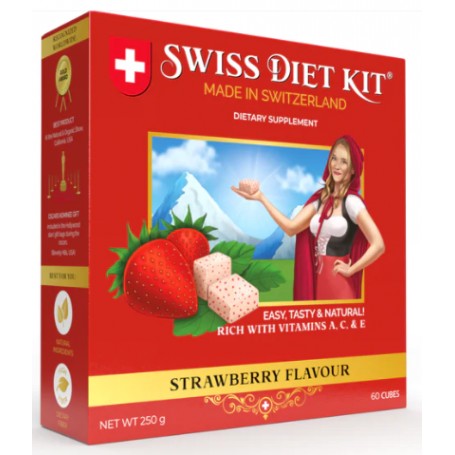 Swiss Diet Kit, 60 de pastile cu gust de capsuni