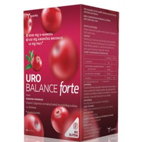 D-Manoza 3000Mg Extract de Merisor, Mesteacăn și Vitamina C, 10 plicuri Uro Balance Forte