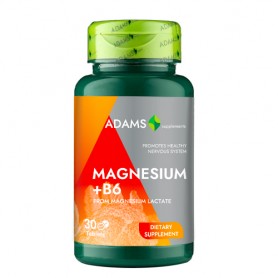 Magneziu B6, 30 tablete Adams