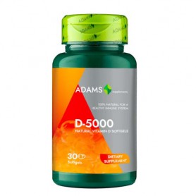 Vitamina D-5000, 30 capsule Adams Vision