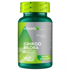 Ginkgo Biloba, 180 tablete Adams