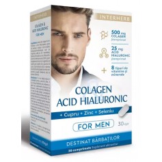 Colagen & Acid Hialuronic For Man Interherb - 30 capsule