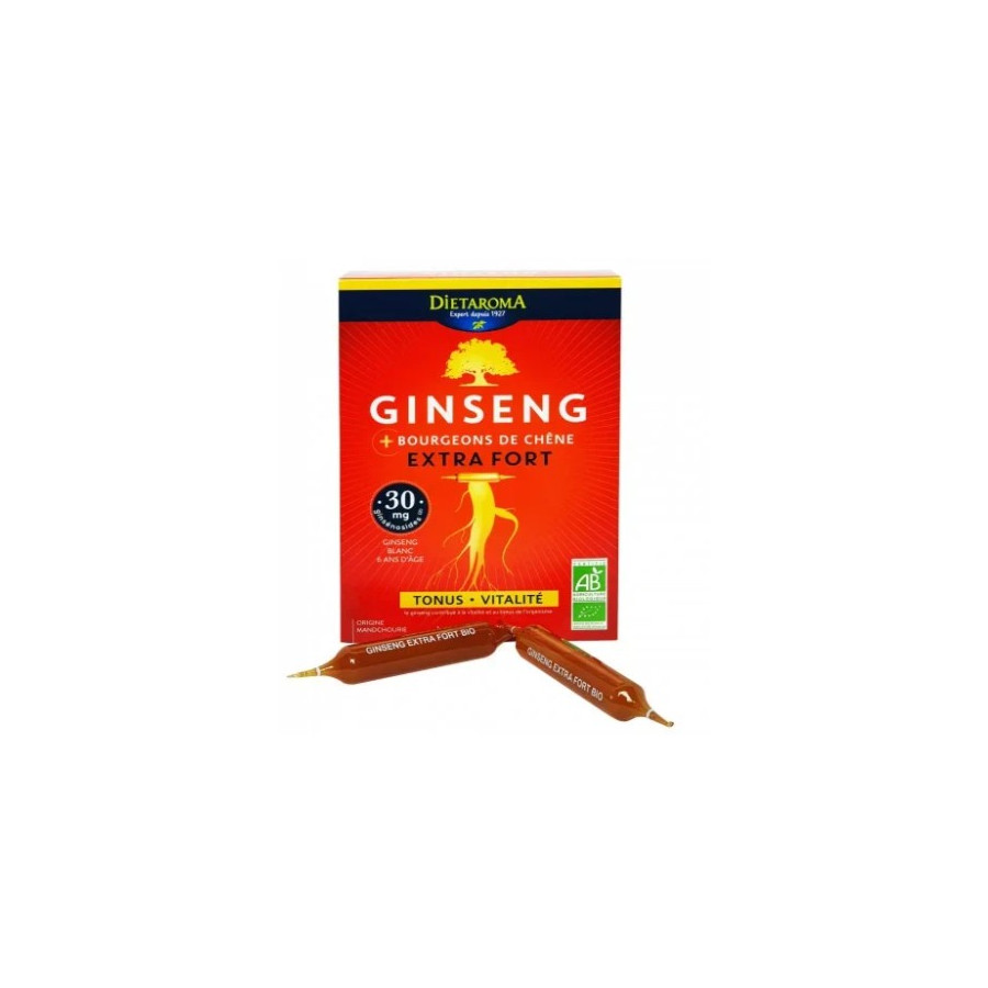 Ginseng Extra Forte Bio, 20 fiole x10ml