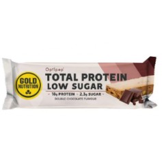 Batoane Proteice, Low Sugar, Ciocolata Extra, 60 g Gold Nutrition
