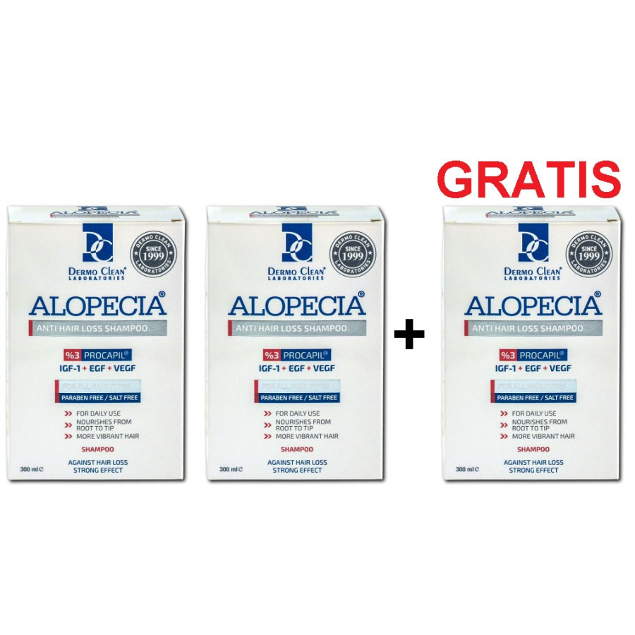 Alopecia, IGF, Sampon Anticadere cu Procapil 3%, 2+1 Gratis