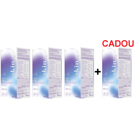 Hair Boost, 500ML, Vitamine pentru par, 3 sticle + 1 Gratis