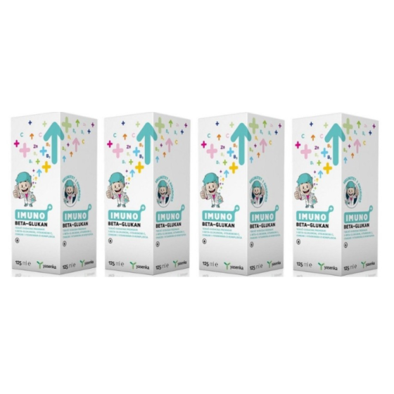 Beta Glucan 500mg cu Vitamina C si Zinc, 125ML 3 + 1 GRATIS