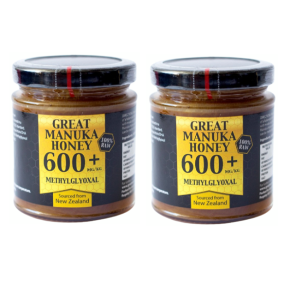 Miere de Manuka 600+  250g Pachet 2 borcane + Vitamina C CADOU