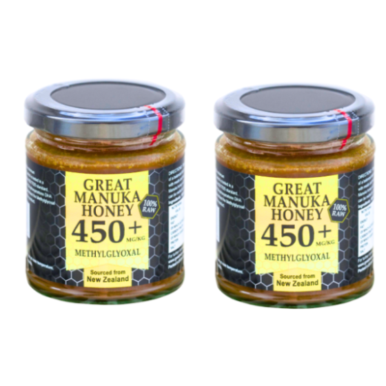 Miere de Manuka MGO 450+, 250g Pachet 2 borcane