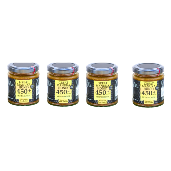 Miere de Manuka MGO 450+, 250g, 4 borcane