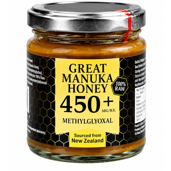 Miere de Manuka MGO 450+, 250g ( borcan de sticla )