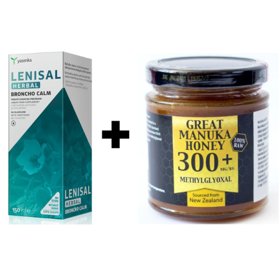 Sirop tuse seacă copii și Miere de Manuka MGO 300+, 250g