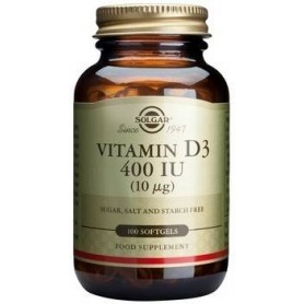 Vitamin D3 400 IU softgels 100s SOLGAR