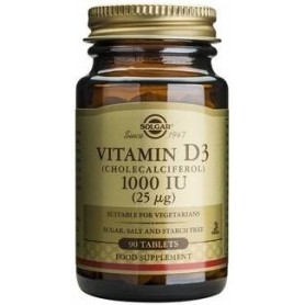 Vitamin D3 1000 IU tabs 90s SOLGAR