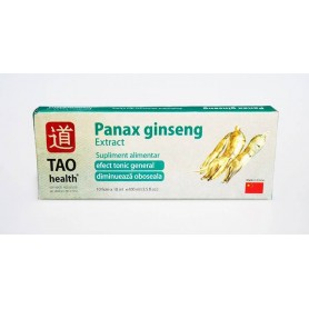 Panax ginseng Extract - Solutie Orala - Supliment Alimentar - Cutie 10 fiole x 10 ml - TAO Health